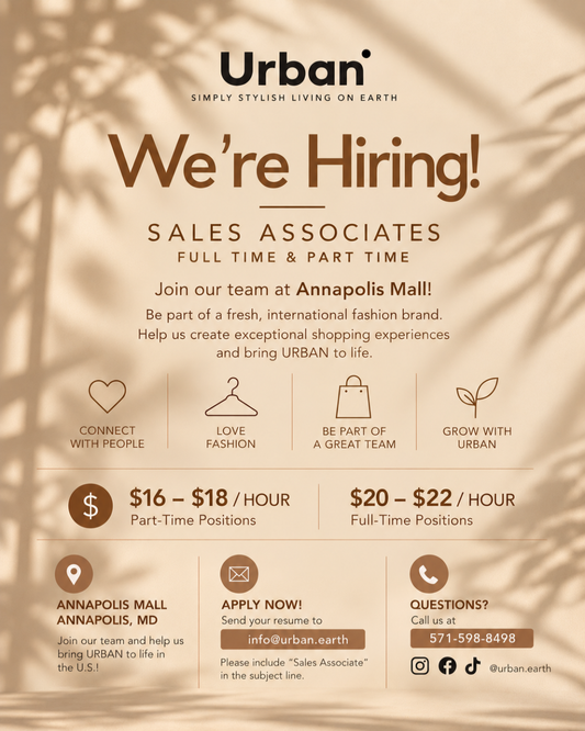 We're Hiring! Join the URBAN Team at Annapolis Mall